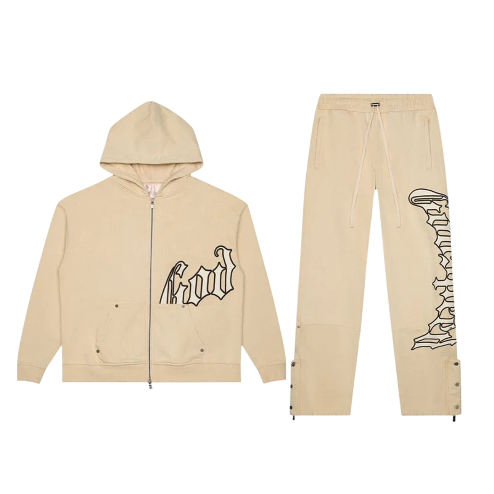 Godspeed OG Logo Washed Bone Sweatsuit