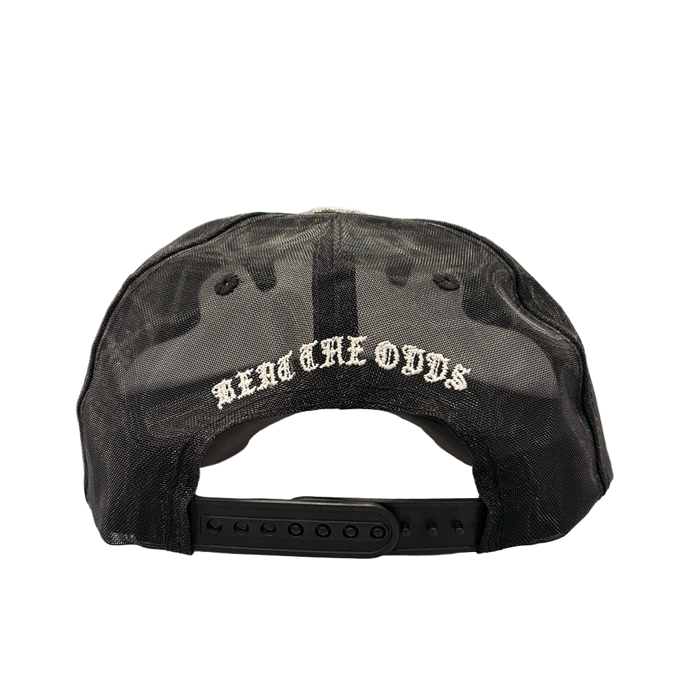 Hudson V6 Chain Diamond 777 Suede Trucker Hat