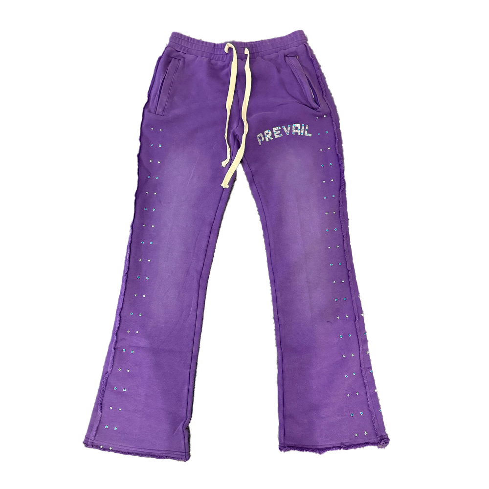Legends Prevail Rhine stone Purple Sweatsuit