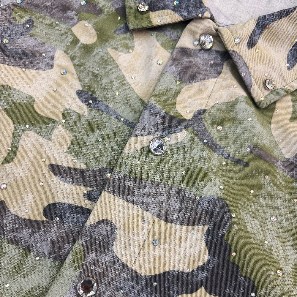 Rebel Denim Camo Wov Shirts
