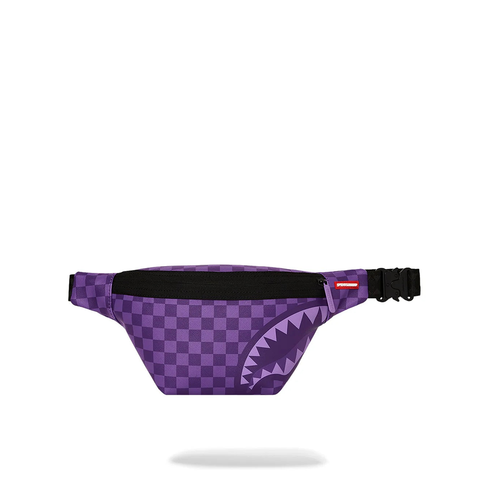Sprayground Purple Shark Sharks In Paris Savvy Crossbody