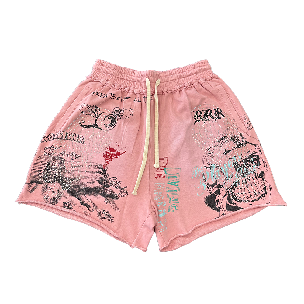Rebel Denim Culture Shorts Pink