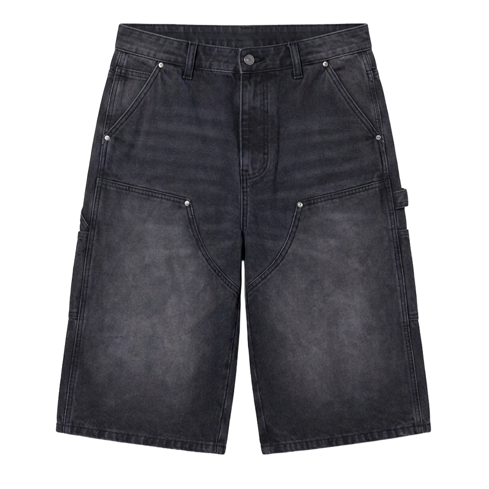 MNML Ultra Raw Baggy Carpenter Shorts