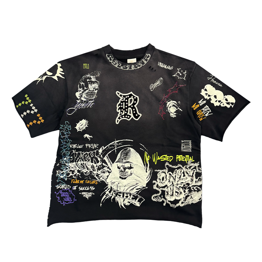 Rebel Denim Culture Tee Black