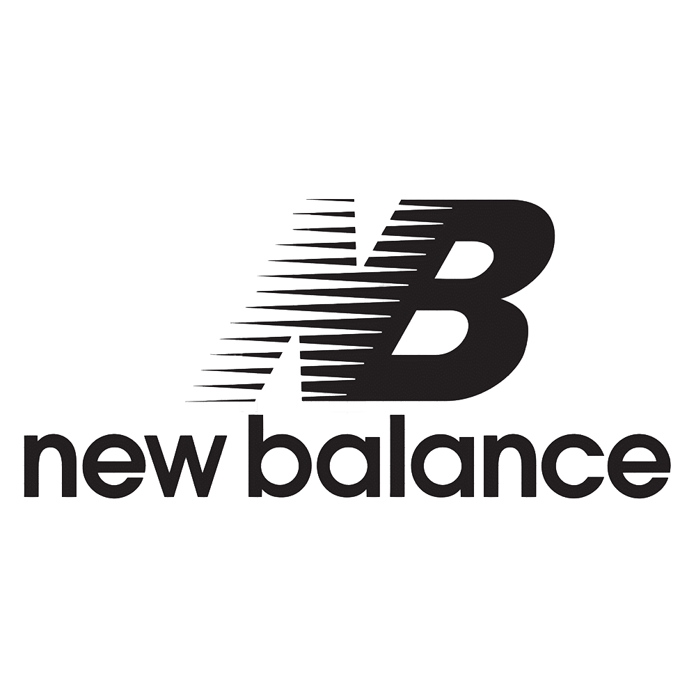 New Balance logo in black on a white background