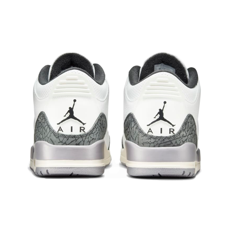 AIR JORDAN 3 RETRO GREY CEMENT HEEL