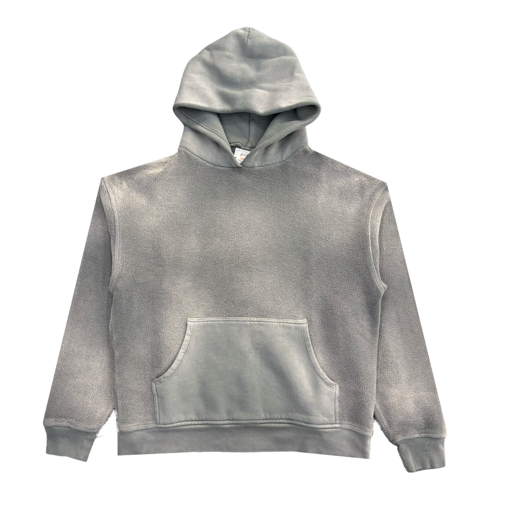 Blanks By Thirteen Faded Concreta Reverse Grey Hoddie