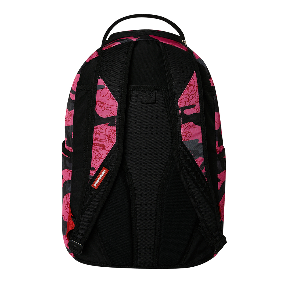 Sprayground 90s Nick Pink Camo DLXSR Backpack