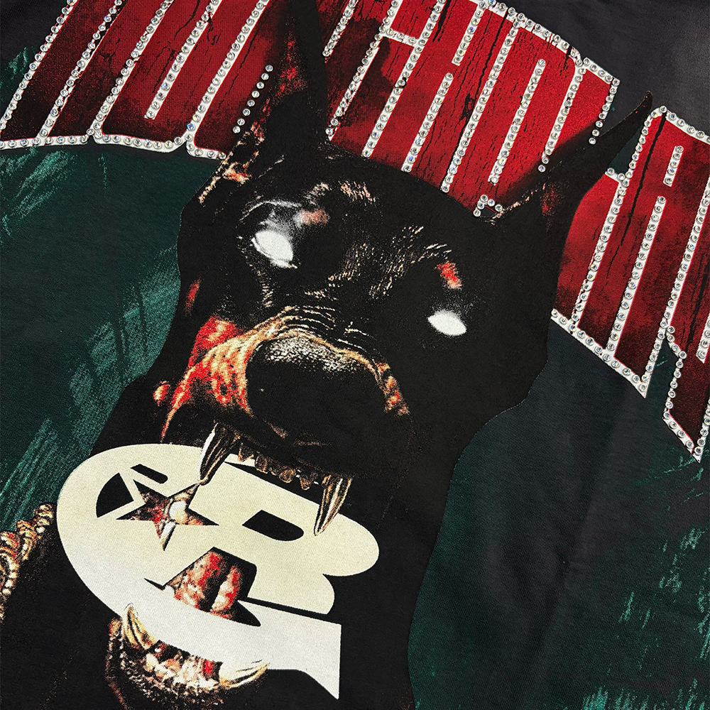 Rough Play Dog cover art T-shirt  Grey