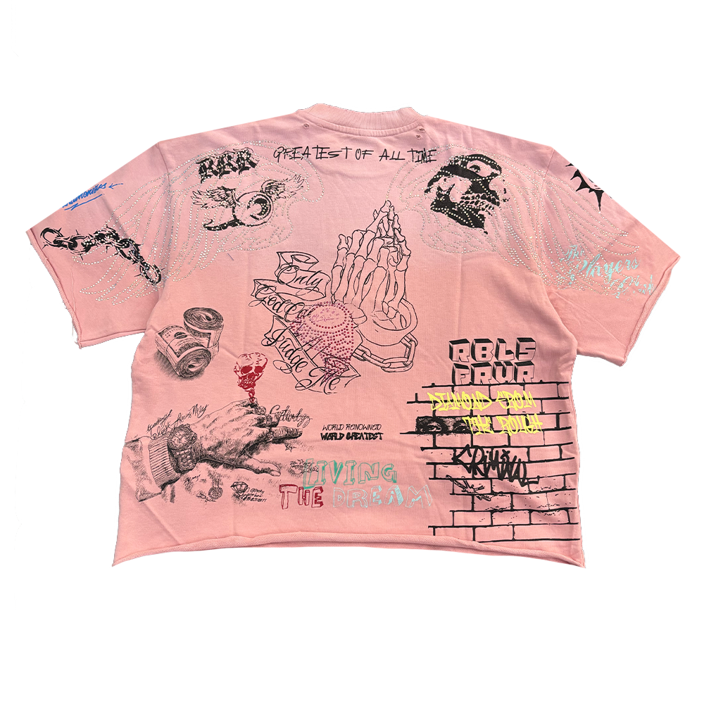 Rebel Denim Culture Tee Pink
