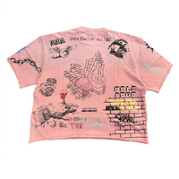 Rebel Denim Culture Tee Pink