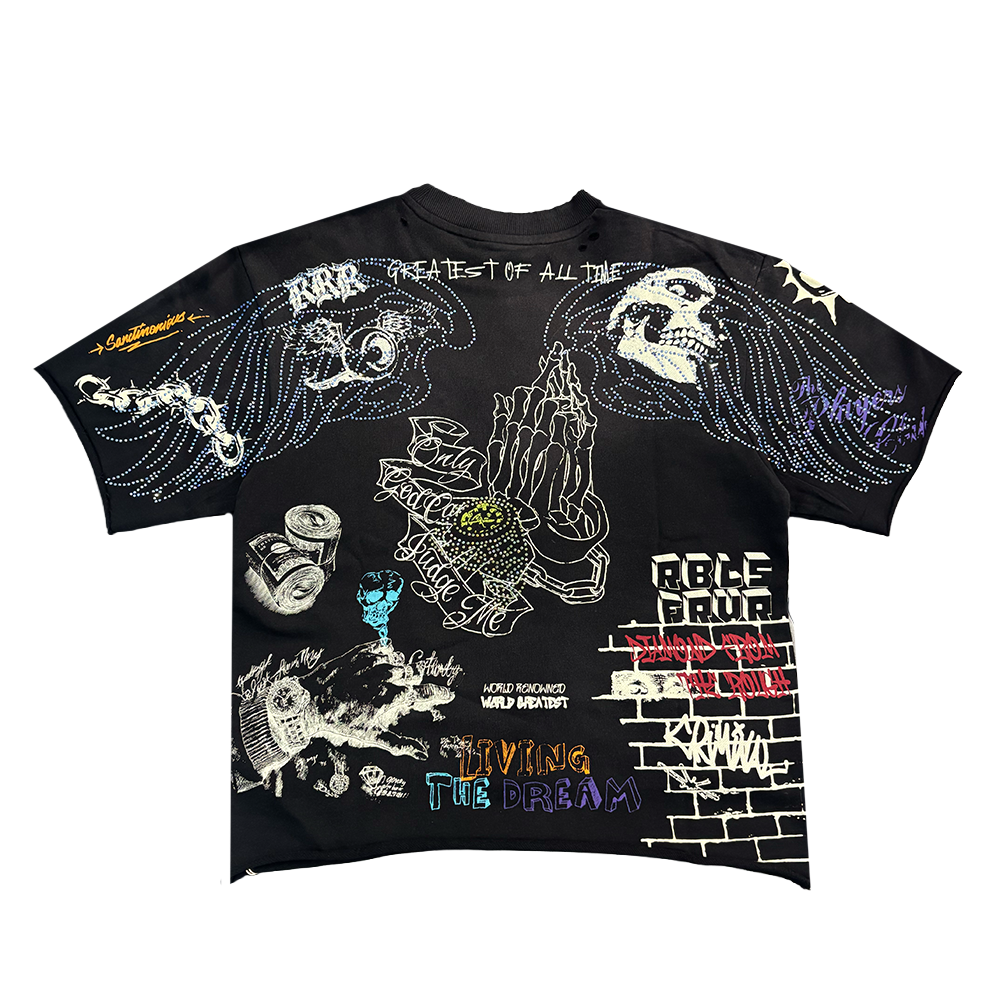 Rebel Denim Culture Tee Black