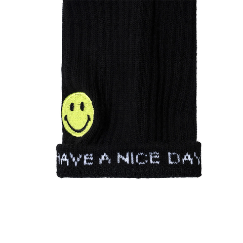 MARKET SMILEY SOCKS BLACK INSIDE