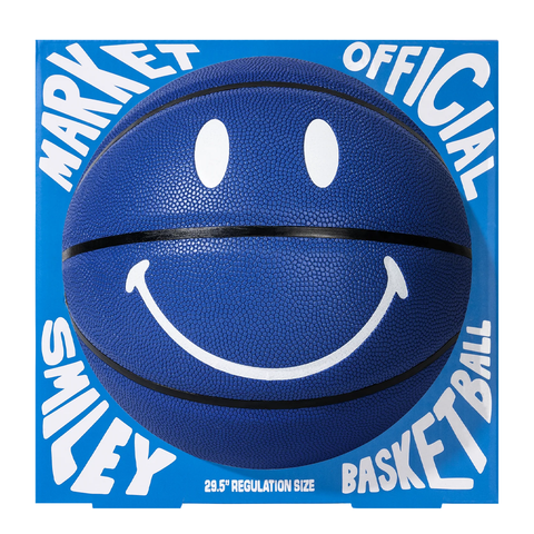 Market Smiley Blue Basketball