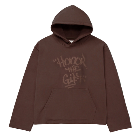 Honor The Gift Script Embroidered Hoodie