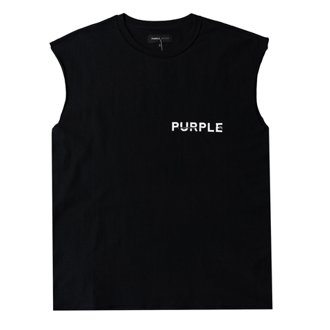 Purple Brand Textured Jersey Sleeveless