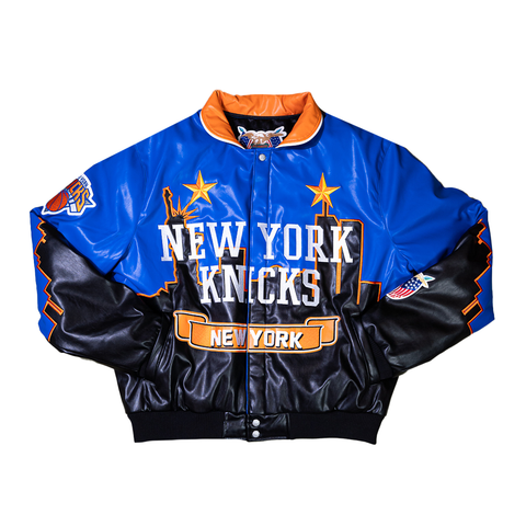 Jeff Hamilton Knicks Vegan Leather Jacket