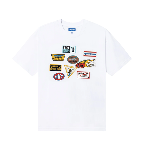 MARKET WHITE PATCHED T-SHIRT