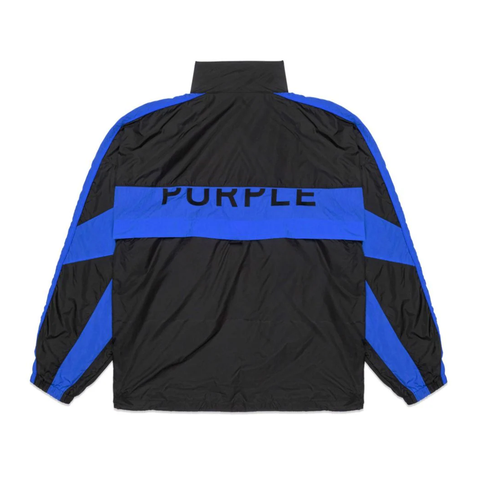 Purple Brand Nylon Color Blocked Track Jacket