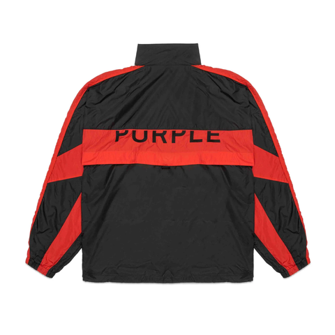 Purple Brand Nylon Color Blocked Track Jacket