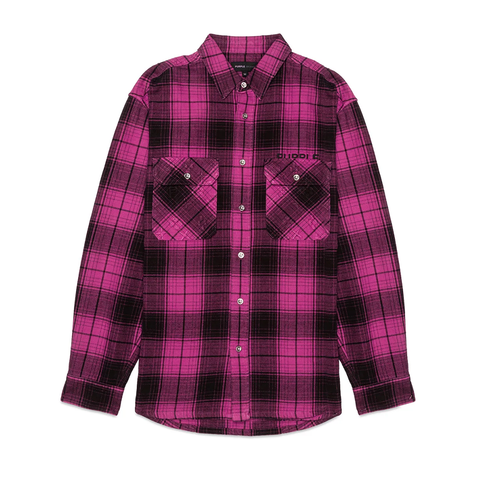 Purple Brand Plaid Flannel LS Shirt