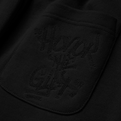 Honor The Gift Script Embroidered Sweatpants