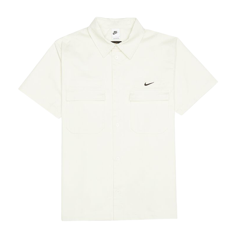 Nike Life Men's Woven Military Short-Sleeve Button-Down