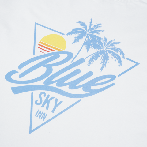 Blue Sky Inn Sunset Logo Tee