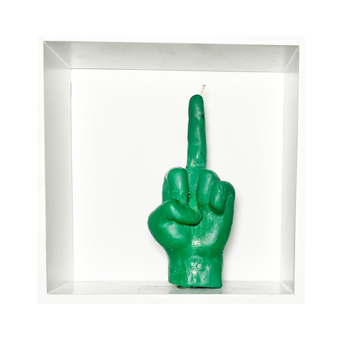 Green Icon Hand Candle