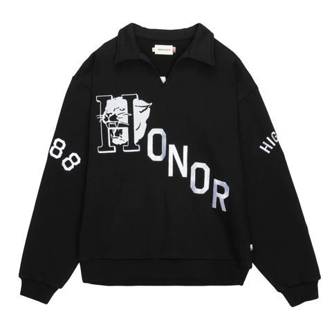 Honor The Gift Mascot Henley Sweater
