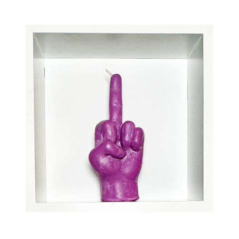 Purple Icon Hand Candle