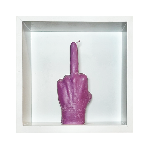 Purple Icon Hand Candle