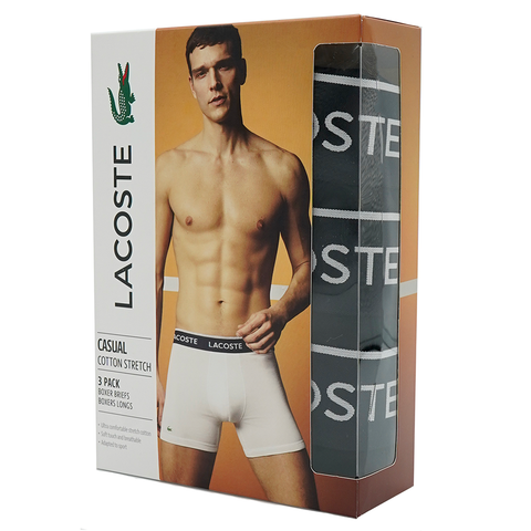 Lacoste 3-Pack Casual Boxer Briefs